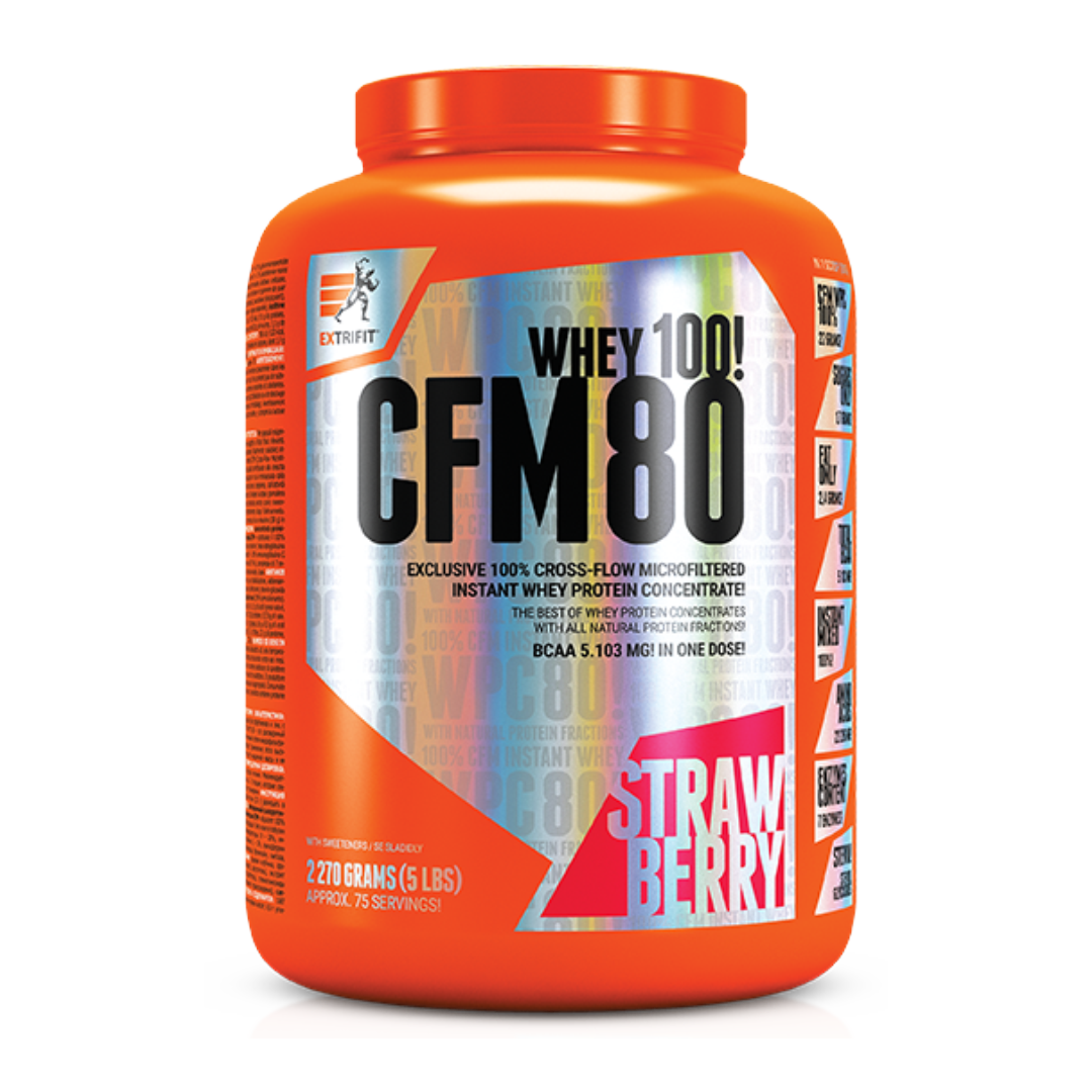 Extrifit CFM INSTANT WHEY 80 2270 g Baltyminis pieno išrūgų kokteilis