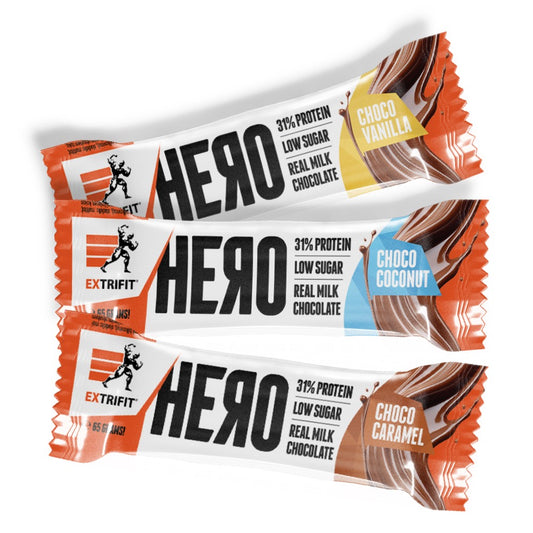 Extrifit Hero Protein Bar 31% 65 g - baltyminis batonėlis - FEN sport nutrition
