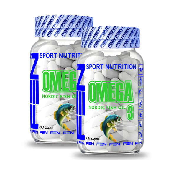 FEN Omega 3, 2 x 120 kaps.(minkštojo gelio kapsulės) - FEN sport nutrition