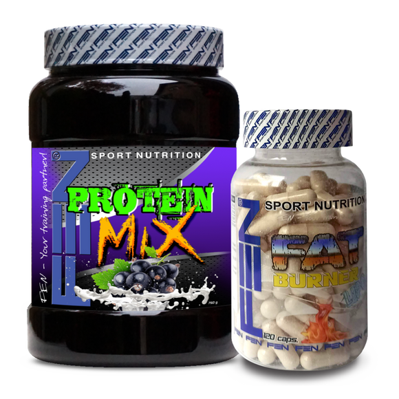 FEN Lipo Burner + FEN Protein Mix (Conjunto de adelgazamiento, reducción del colesterol)