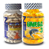 FEN Omega 3 120 Capses. + FEN Lipo -Brenner 120 KAPS (Nahrungsergänzungsmittel für Cholesterinsenkung)