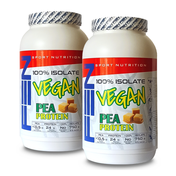 FEN Vegan 100% Pea Protein 750 g x 2 vnt (Veganiškas žirnių baltymų izoliato kokteilis)