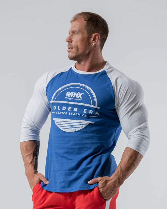 MNX Raglan Top Golden Era Blue - FEN sport nutrition