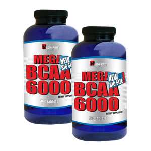 Mega BCAA 6000 160 zavihek. 1+1 (aminokisline BCAA)