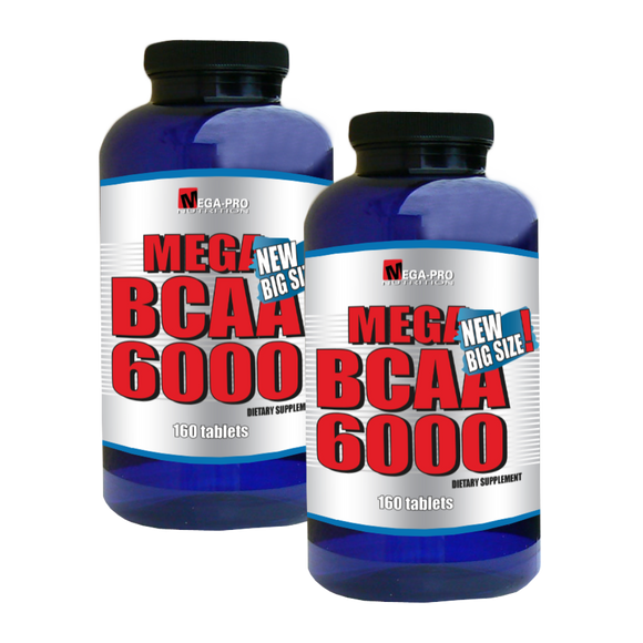 Mega BCAA Pestaña 6000 160. 1+1 (aminoácidos BCAA)