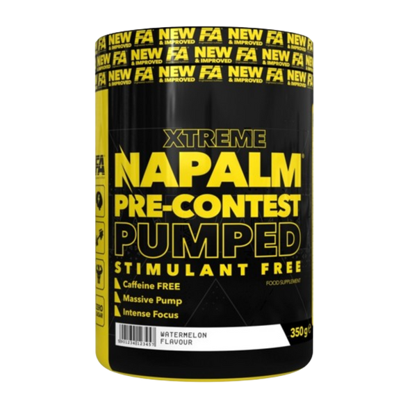Napalm pre-contacts pompat stimulent fără 350 g (pre-antrenament fără cofeină)